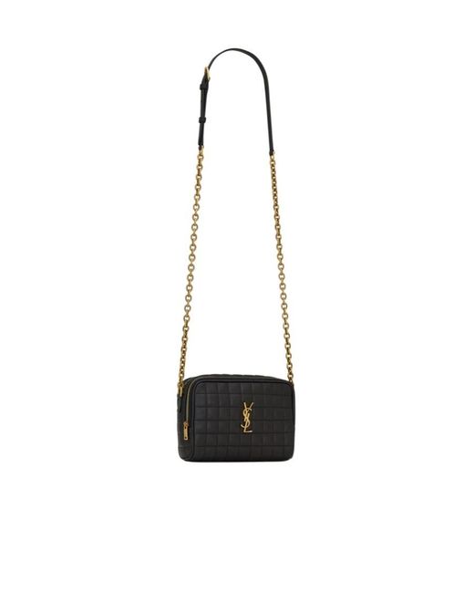 Saint Laurent White Cassandre Matelassé Carré Camera Bag