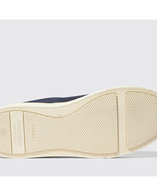 Scarosso Blue Round Head Low Upper Board Shoes for men