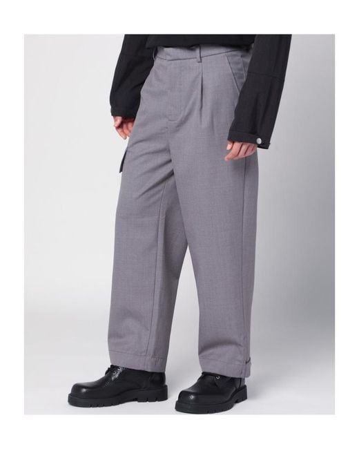 OAMC Gray Peacemaker Blend Trousers for men