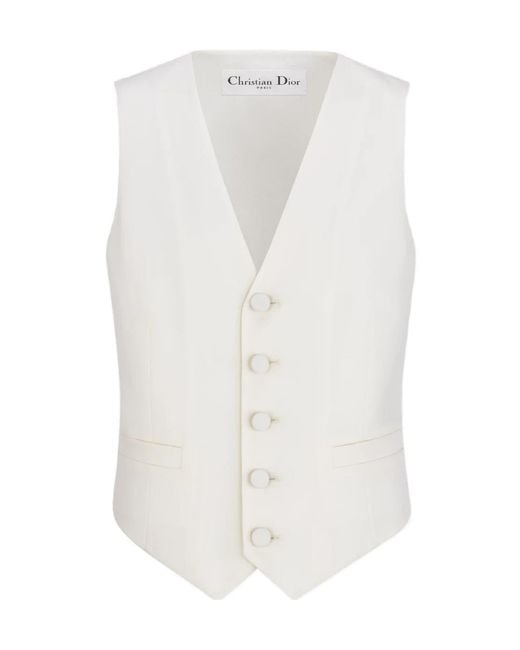 Dior White Vest