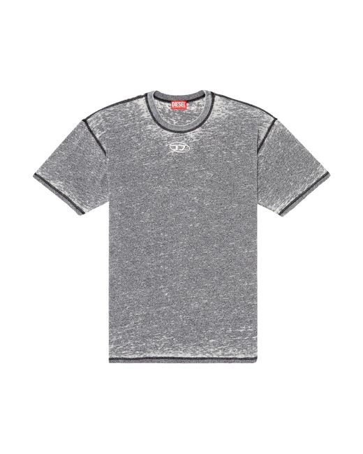 DIESEL Gray T-Boxt-Pak Burnout T-Shirt for men