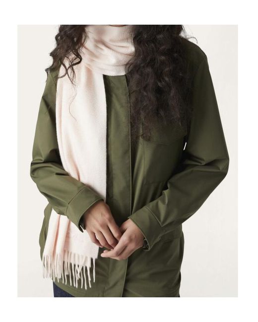 Loro Piana Pink Grande Unita Fringed-Edge Scarf