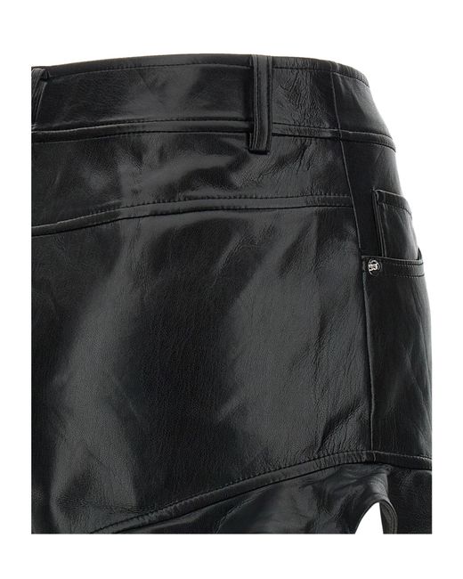 Self-Portrait Black Voluntary Ruffled Shorts