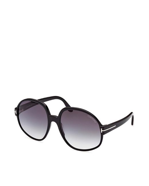 Tom Ford White Eyewear Geometric Frame Sunglasses