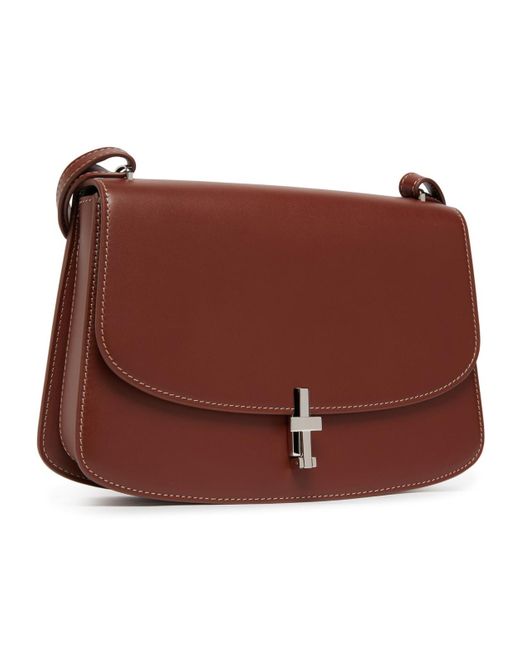 The Row Red Sofia 10 Clamshell Saddle Bag