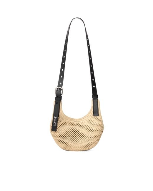 Loewe Metallic Mini Punch Hole Hobo Bag