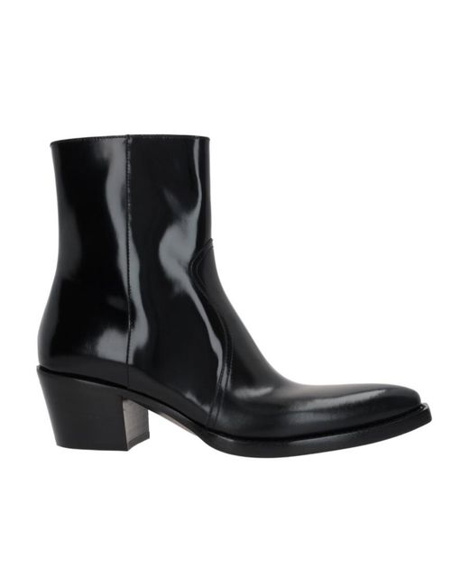 Prada Black Triangle-Logo Zipped Boots