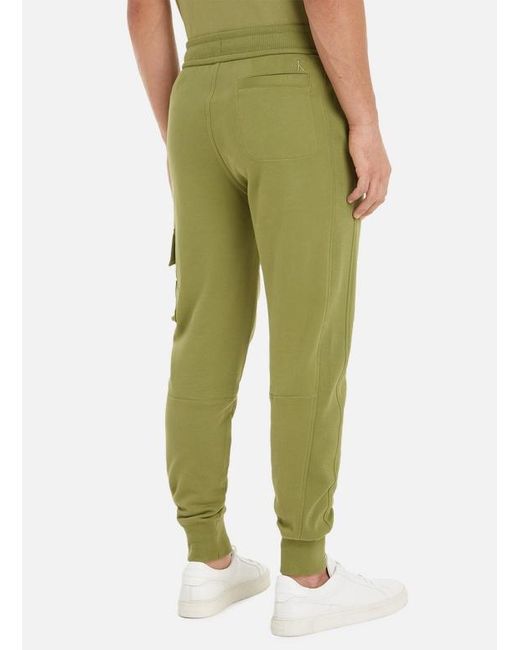 Calvin Klein Green Drawstring Sweatpants for men