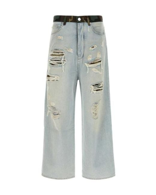 Amiri Gray Distressed Ripped Jeans for men