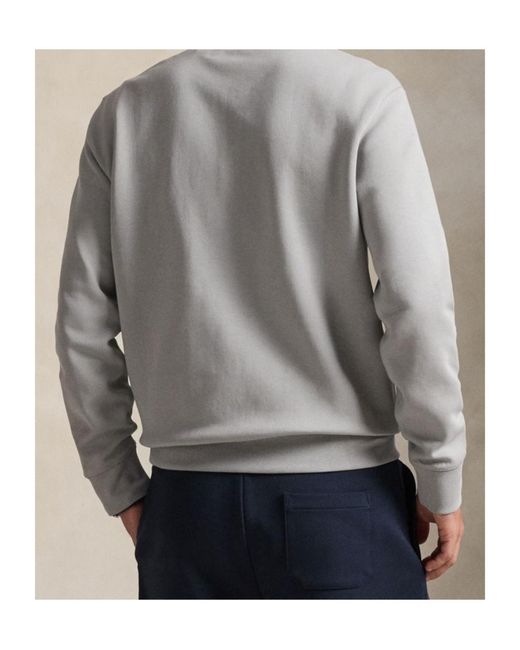 Polo Ralph Lauren Gray Quarter Zip-Up Hoodie for men