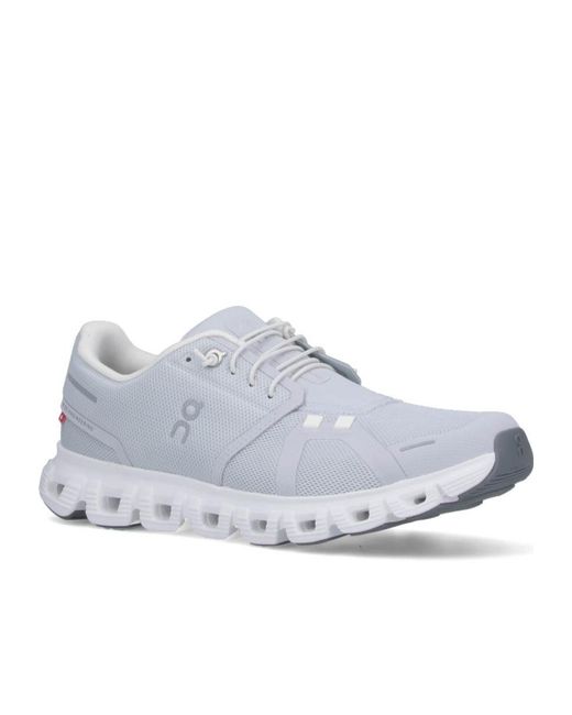 On Shoes White Cloud 6 Lace-Up Sneakers for men