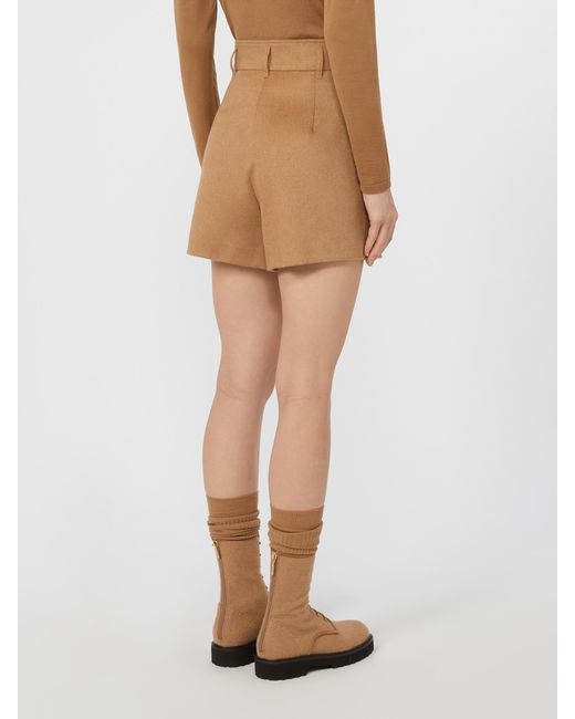 Max Mara Natural Lola High-Waist Shorts
