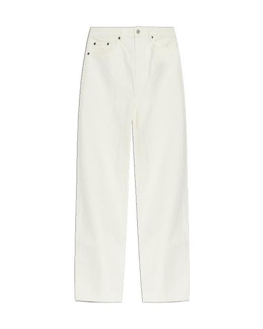 FRAME White Belt Loop Jeans for men