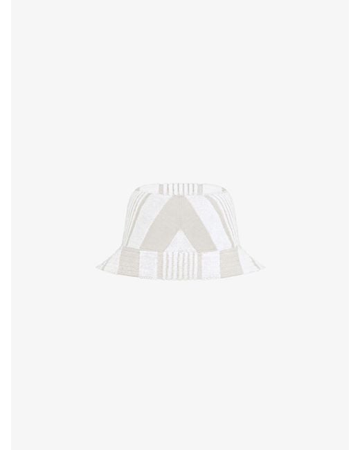 Givenchy White Bucket Hat for men