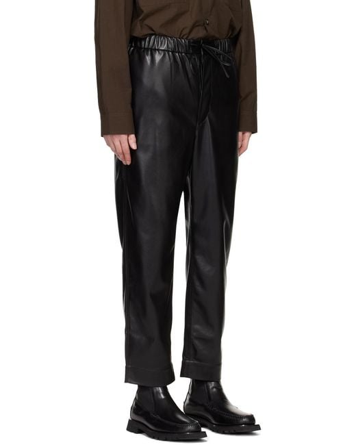 Nanushka Gray Maven Straight Leg Cropped Pants for men