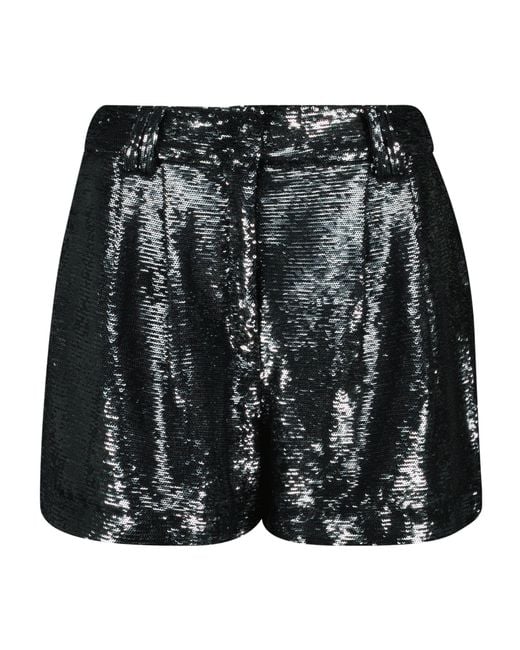 IRO Black Nucas Sequined Shorts