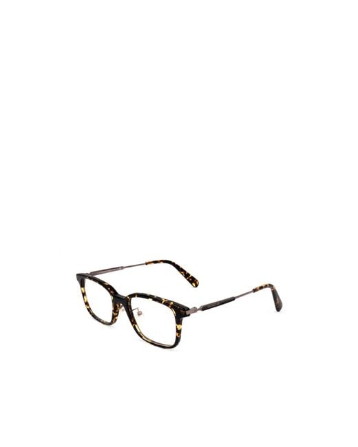 Moncler White Eyewear Rectangular Frame Glasses for men