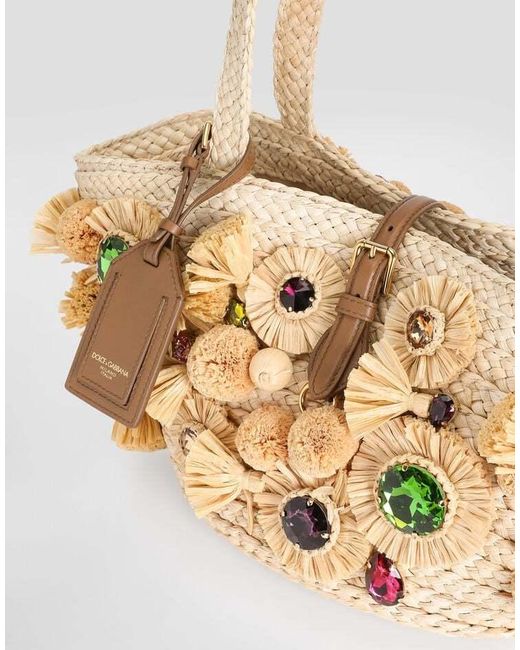 Dolce & Gabbana Metallic Embellished Basket Bag