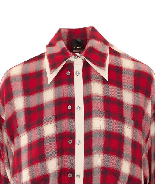 Pinko Red Cotton Shirt