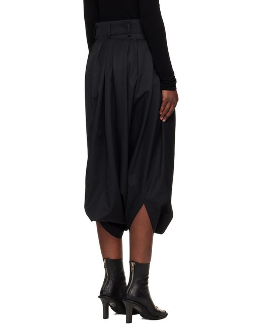 Comme des Garçons Black Casual Trousers With Belt Loops