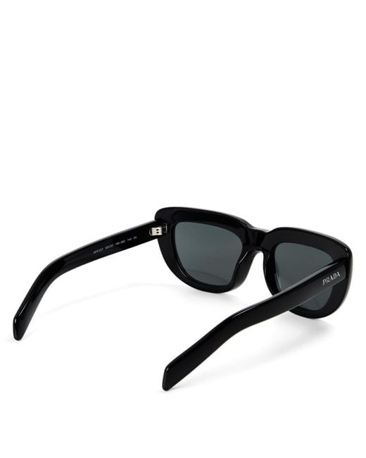 Prada White Oversized Sunglasses