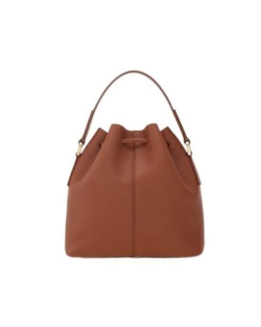 Ferragamo Brown Hug Multi-Pocket Bucket Bag