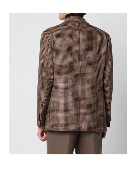 Tagliatore Brown Single-Breasted Blazer for men