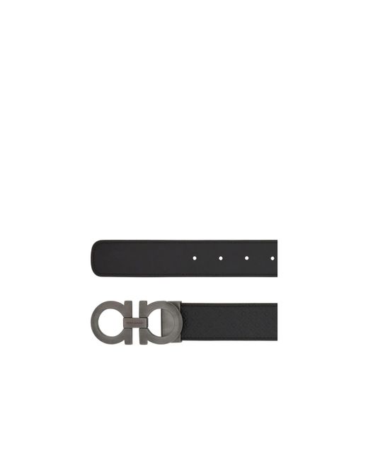 Ferragamo White Adjustable Waist Belt for men