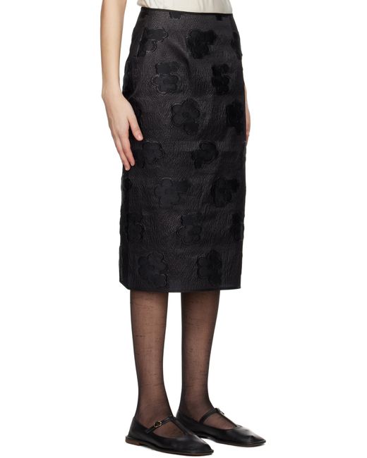 CECILIE BAHNSEN Black Allegra Midi Skirt