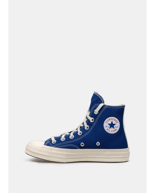 COMME DES GARÇONS PLAY Blue X Converse Chuck 70 High-Top Sneakers for men