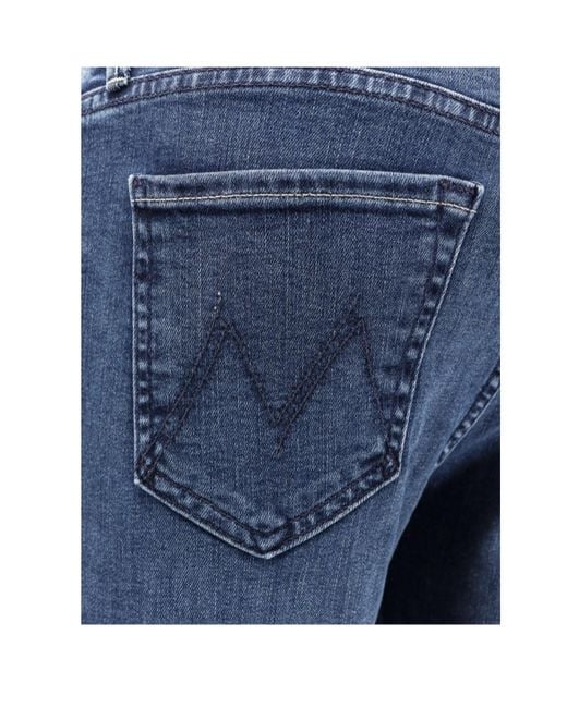 Mother Blue Belt Loop Jeans