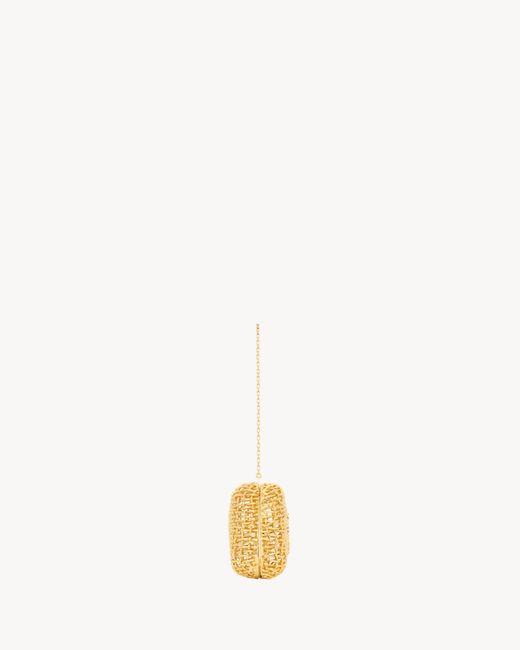 Saint Laurent Metallic Evening Clutch
