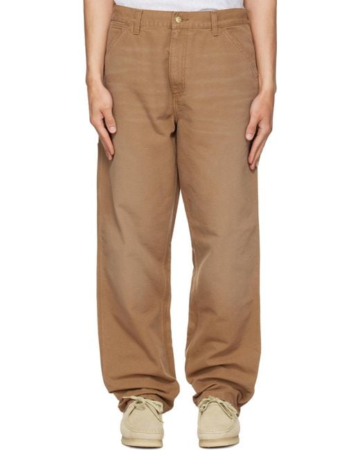 Carhartt Natural Patch Detail Trousers for men