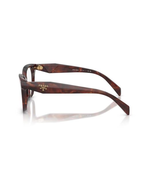 Prada White Eyewear Oval Frame Glasses