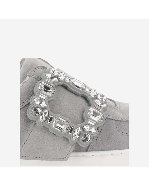 Roger Vivier Gray Round Head Low-Cut Casual Shoes