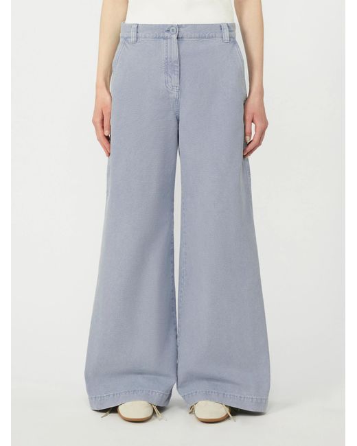 Weekend by Maxmara Blue Skipper Wide-Leg Trousers