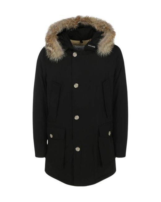 Woolrich Black Down Jackets for men