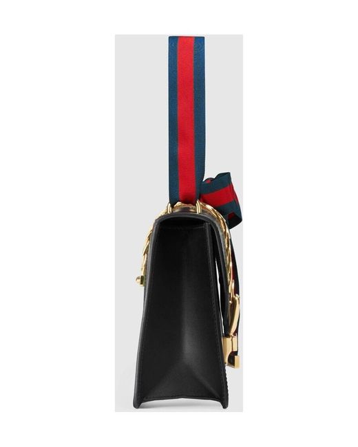 Gucci Black Sylvie Series Small Shoulder Backpack
