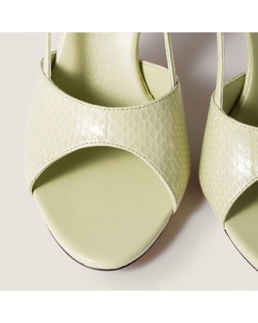 Miu Miu Metallic Ayers Slingback Sandals