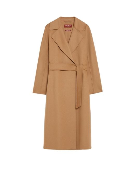 Max Mara Natural Studio Belted Mid-Length Coat