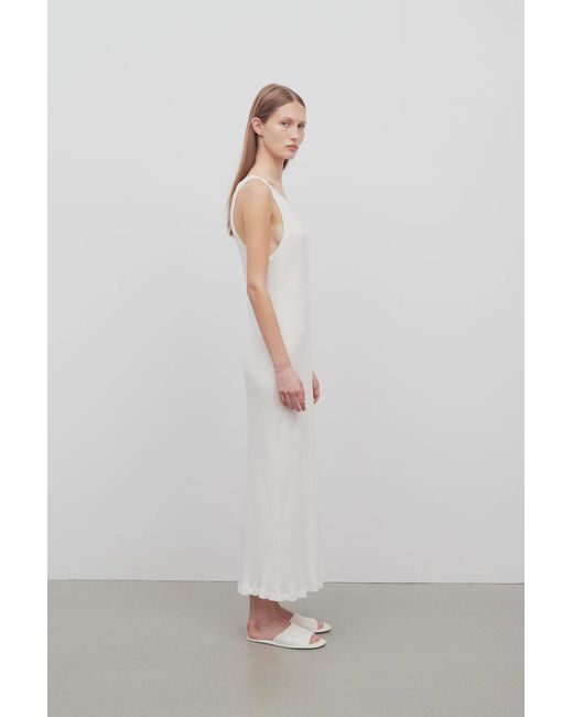 The Row White Sleeveless Long Dress