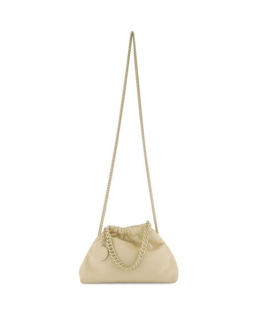 Stella McCartney Natural Falabella Mini Drawstring Shoulder Bag