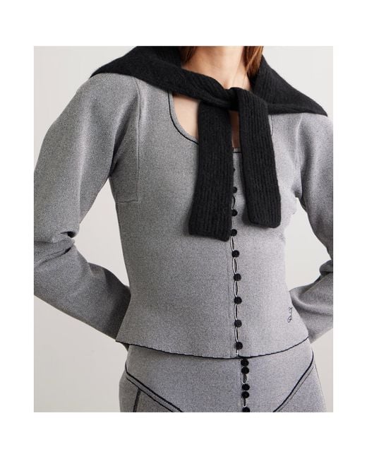 Jacquemus Black The Gros Grain Shawl
