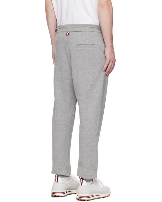 Thom Browne Gray Rwb Stripe Track Pants for men