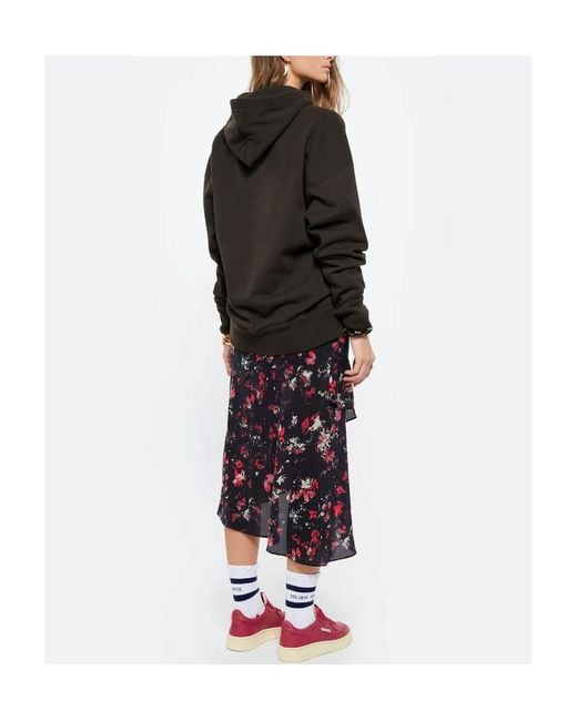 Isabel Marant Black Isabel Marant Étoile Mansel Logo Printed Hoodie