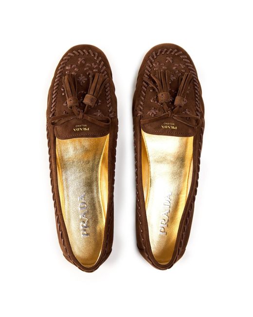 Prada Brown Formal Shoes
