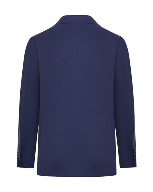 Tagliatore Blue Single-Breasted Two-Piece Suit Set for men