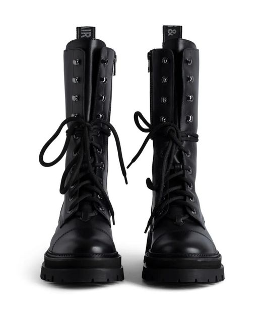 Zadig & Voltaire Black Ride Boots