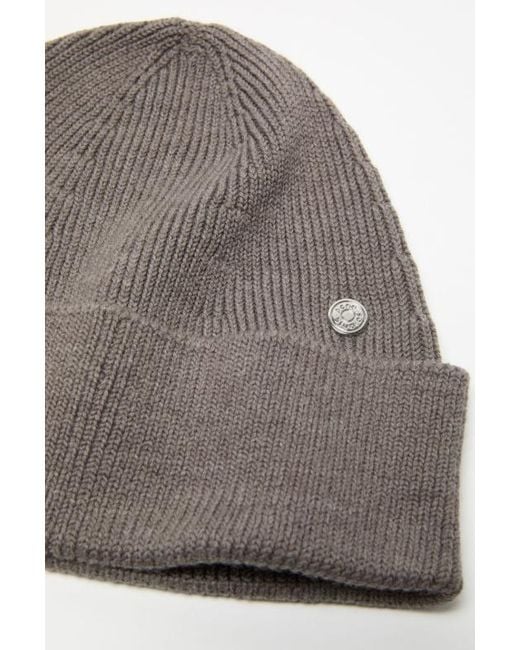 Acne Brown Rivet Beanie Hat