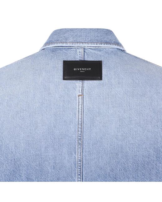 Givenchy Blue Denim Shirts for men